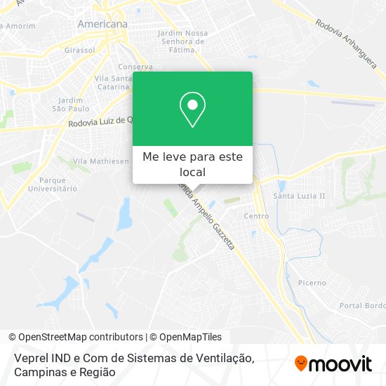 Veprel IND e Com de Sistemas de Ventilação mapa