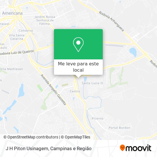 J H Piton Usinagem mapa