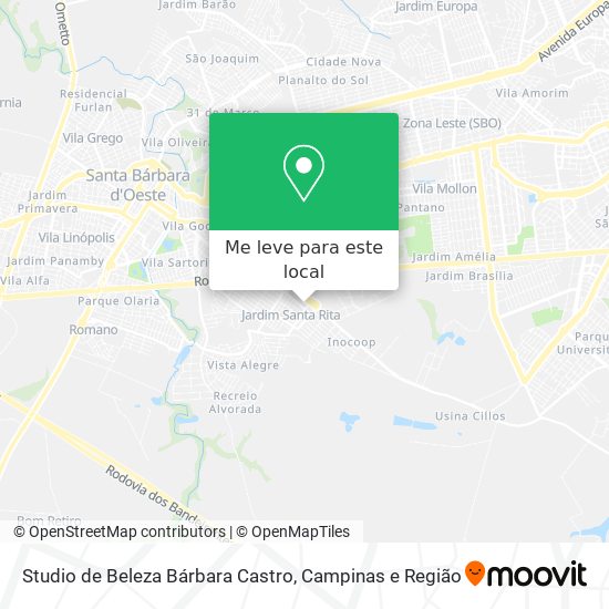 Studio de Beleza Bárbara Castro mapa