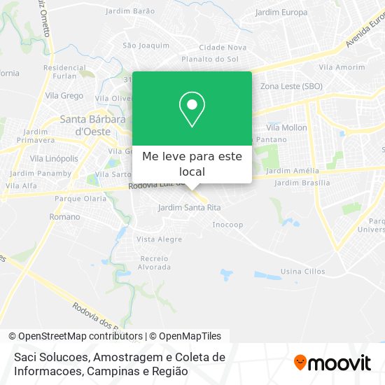 Saci Solucoes, Amostragem e Coleta de Informacoes mapa