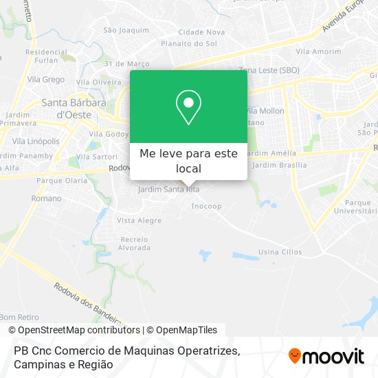 PB Cnc Comercio de Maquinas Operatrizes mapa