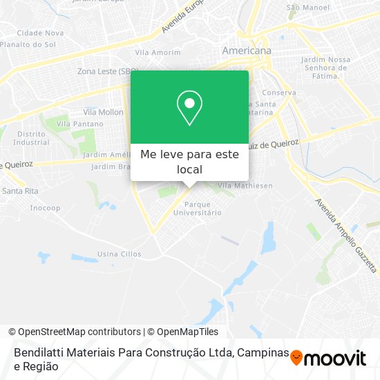 Bendilatti Materiais Para Construção Ltda mapa