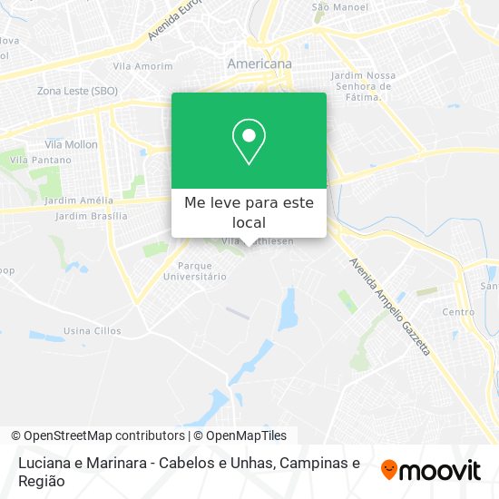 Luciana e Marinara - Cabelos e Unhas mapa