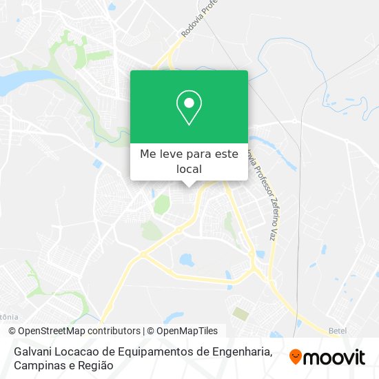 Galvani Locacao de Equipamentos de Engenharia mapa