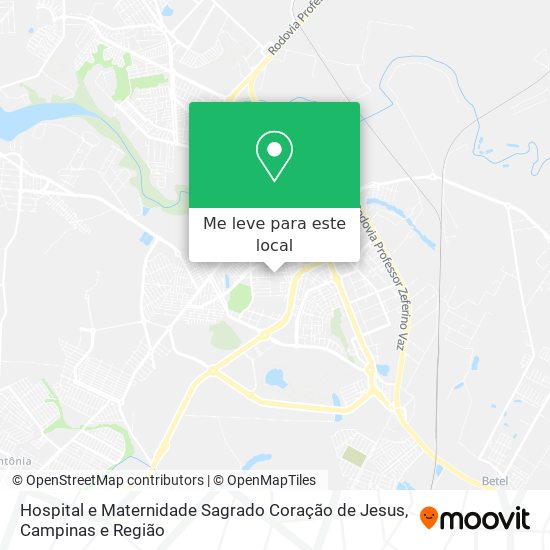 Hospital e Maternidade Sagrado Coração de Jesus mapa