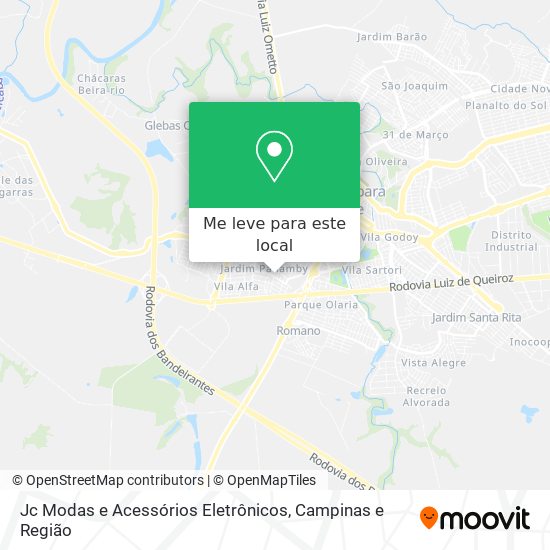 Jc Modas e Acessórios Eletrônicos mapa
