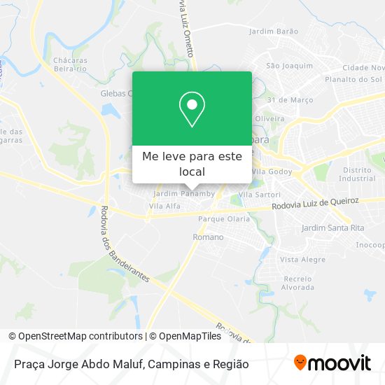 Praça Jorge Abdo Maluf mapa