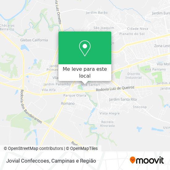 Jovial Confeccoes mapa