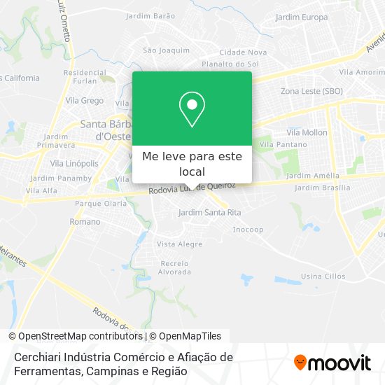 Cerchiari Indústria Comércio e Afiação de Ferramentas mapa