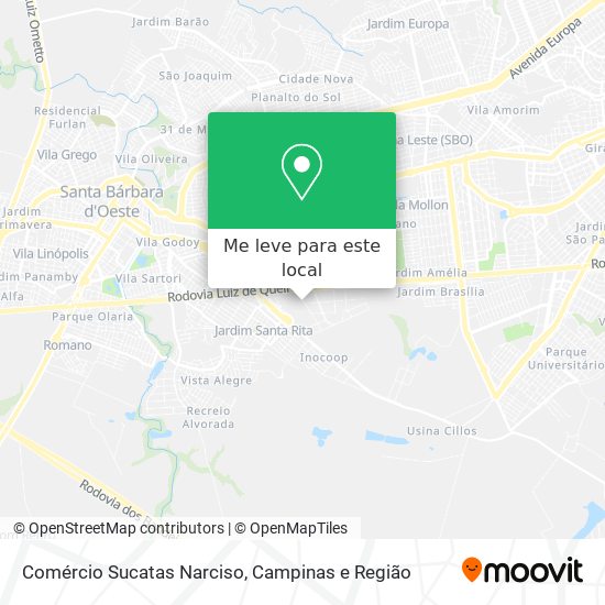 Comércio Sucatas Narciso mapa