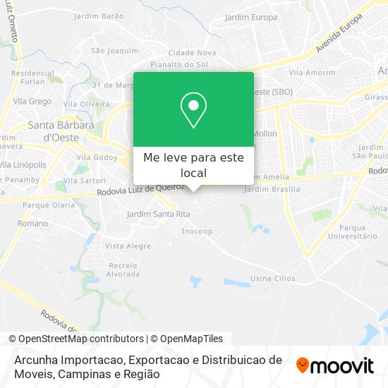 Arcunha Importacao, Exportacao e Distribuicao de Moveis mapa