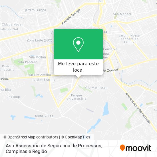 Asp Assessoria de Seguranca de Processos mapa