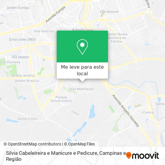 Silvia Cabeleireira e Manicure e Pedicure mapa