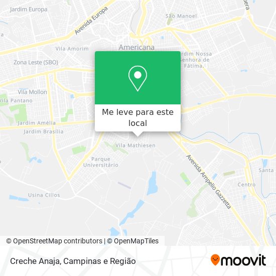 Creche Anaja mapa