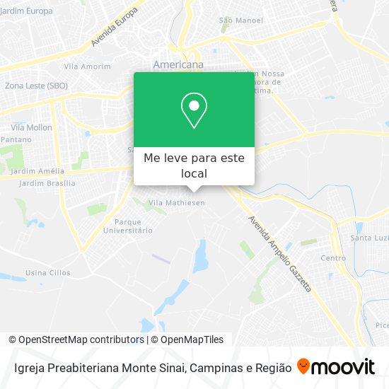 Igreja Preabiteriana Monte Sinai mapa
