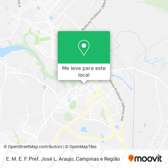 E. M. E. F. Pref. José L. Araujo mapa