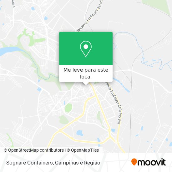 Sognare Containers mapa