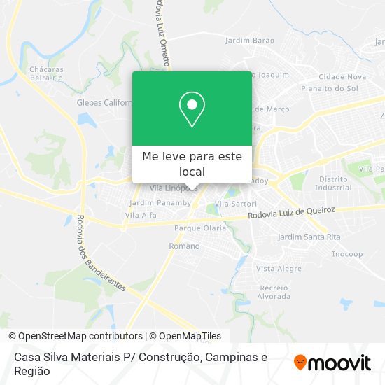 Casa Silva Materiais P/ Construção mapa