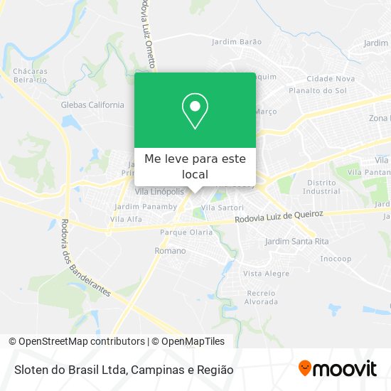 Sloten do Brasil Ltda mapa
