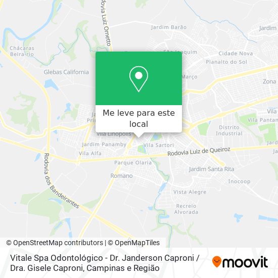 Vitale Spa Odontológico - Dr. Janderson Caproni / Dra. Gisele Caproni mapa