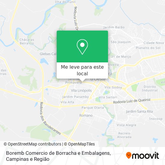 Boremb Comercio de Borracha e Embalagens mapa