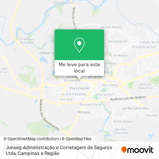 Junseg Administração e Corretagem de Seguros Ltda mapa