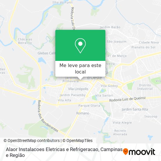 Alaor Instalacoes Eletricas e Refrigeracao mapa