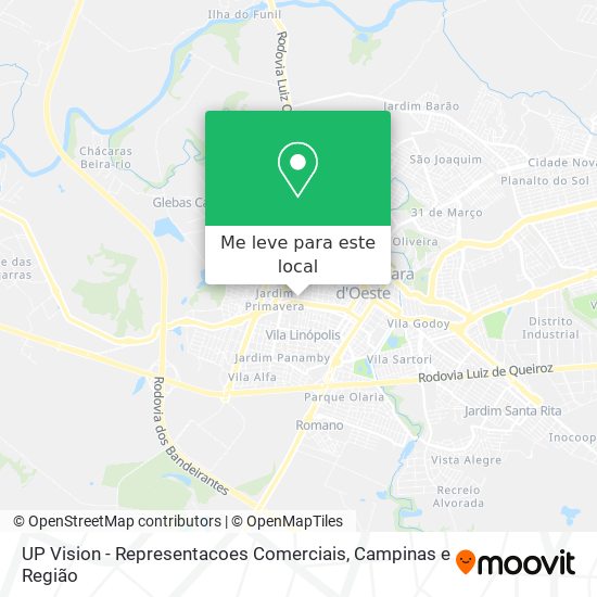 UP Vision - Representacoes Comerciais mapa