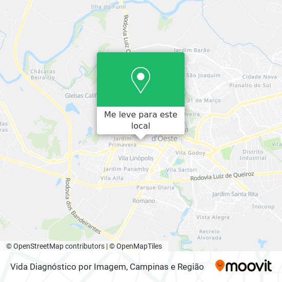 Vida Diagnóstico por Imagem mapa