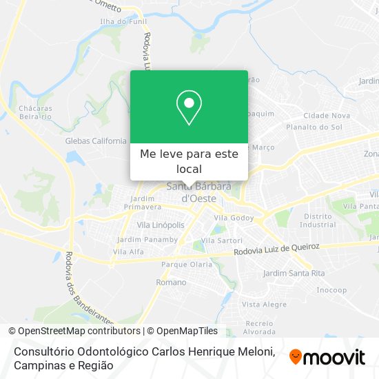 Consultório Odontológico Carlos Henrique Meloni mapa