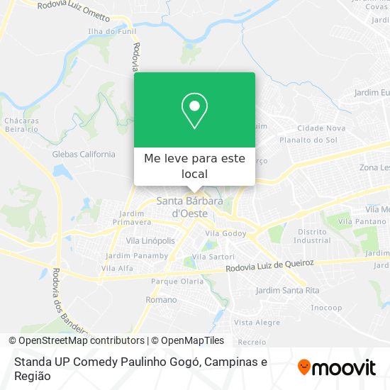 Standa UP Comedy Paulinho Gogó mapa