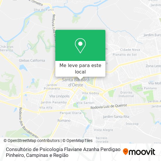 Consultório de Psicologia Flaviane Azanha Perdigao Pinheiro mapa