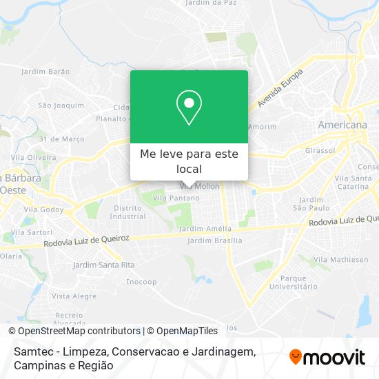 Samtec - Limpeza, Conservacao e Jardinagem mapa
