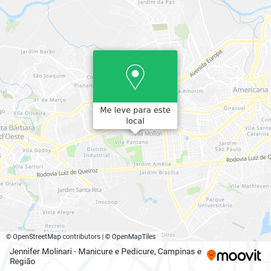 Jennifer Molinari - Manicure e Pedicure mapa