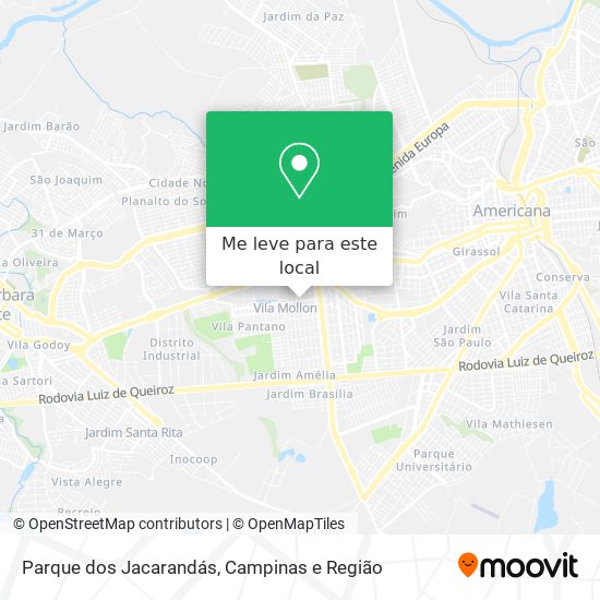 Parque dos Jacarandás mapa