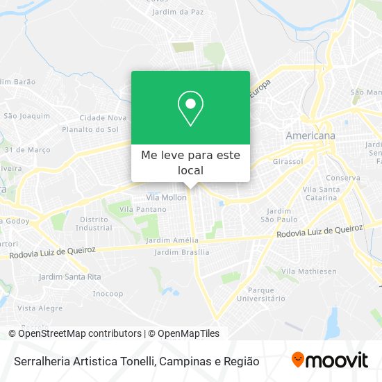 Serralheria Artistica Tonelli mapa