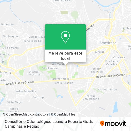 Consultório Odontológico Leandra Roberta Gotti mapa