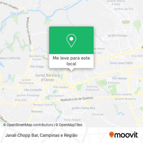 Javali Chopp Bar mapa