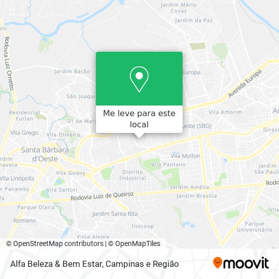 Alfa Beleza & Bem Estar mapa