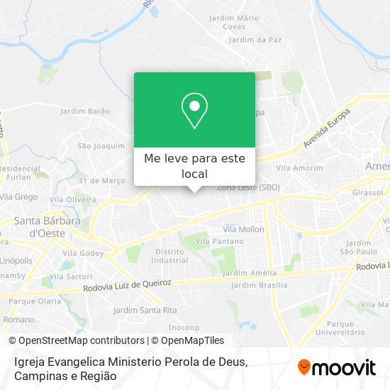 Igreja Evangelica Ministerio Perola de Deus mapa
