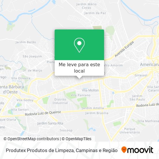 Produtex Produtos de Limpeza mapa