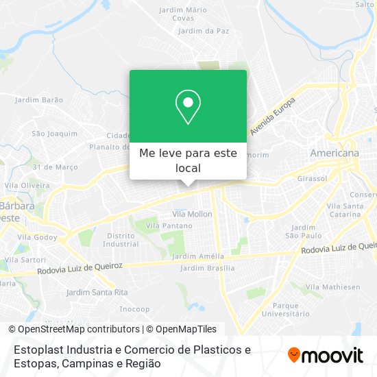 Estoplast Industria e Comercio de Plasticos e Estopas mapa