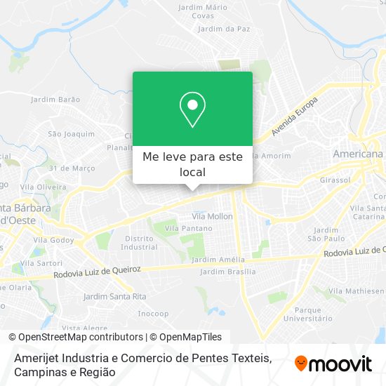 Amerijet Industria e Comercio de Pentes Texteis mapa