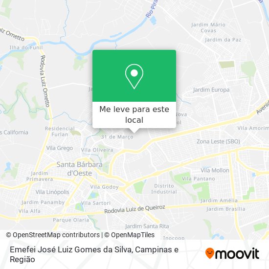Emefei José Luiz Gomes da Silva mapa