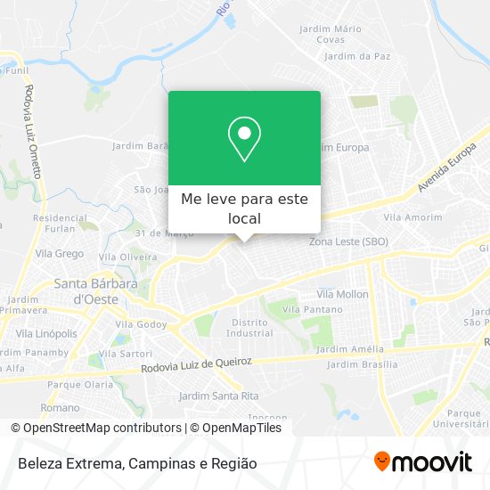 Beleza Extrema mapa