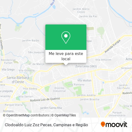 Clodoaldo Luiz Zoz Pecas mapa