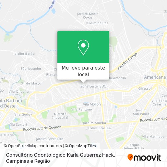 Consultório Odontológico Karla Gutierrez Hack mapa