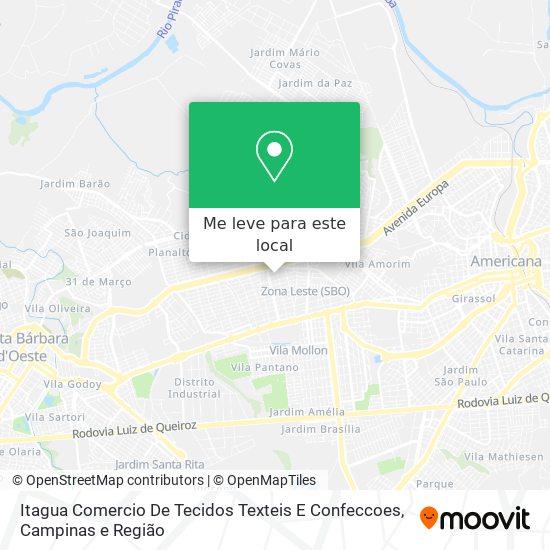 Itagua Comercio De Tecidos Texteis E Confeccoes mapa