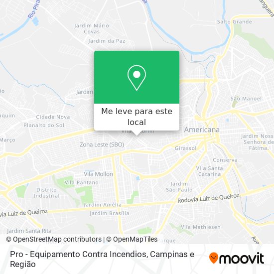 Pro - Equipamento Contra Incendios mapa