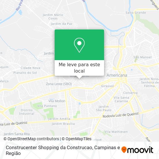 Construcenter Shopping da Construcao mapa